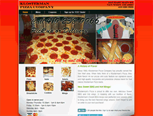 Tablet Screenshot of klostermanpizza.com